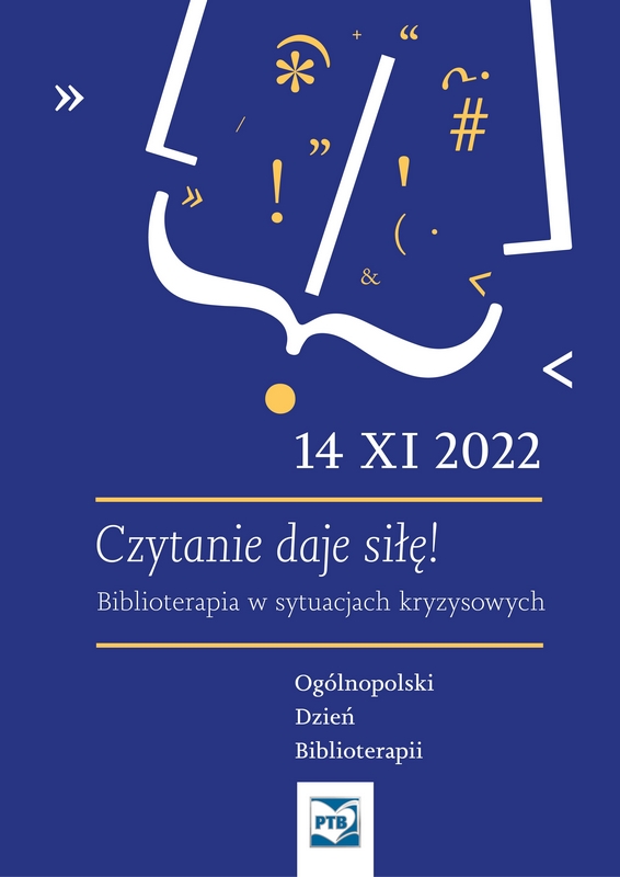 Ogólnopolski Dzień Biblioterapii 2022 plakat