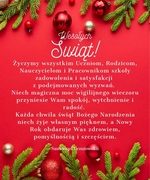Życzenia bożonarodzeniowe Samorządu Uczniowskiego
