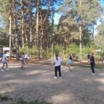 Europejski Tydzień Sportu - wycieczka rowerowa uczniów klasy VII b - mecz siatkówki