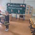 Recytacja wierszy patriotycznych w klasach I - III