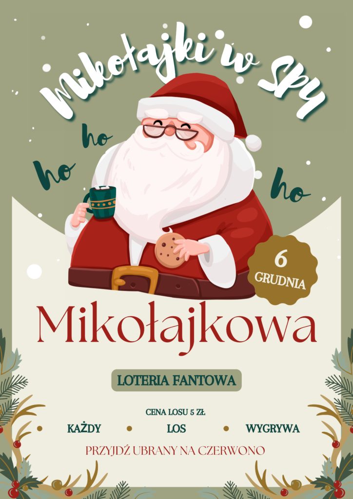 Plakat Mikołajki w SP 4