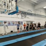 Nietypowa lekcja WF klas VII a i VII b w Strefie Wysokich Lotów