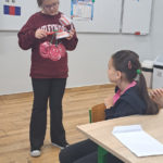 Uczniów klasy I a, I d i II a odwiedziły panie higienistki z Przychodni Stomatologicznej „Dentur”.