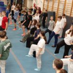 Nietypowa lekcja WF klas VII a i VII b w Strefie Wysokich Lotów