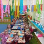 Poczęstunek choinkowy u przedszkolaków z grupy Słoneczka