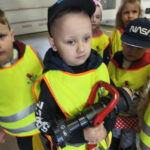 Wizyta grupy przedszkolnej „Słoneczka” w Państwowej Straży Pożarnej w Grajewie