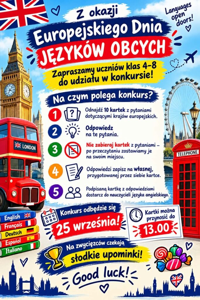 Dzień Języków Obcych - zaproszenie do udziału w konkursie