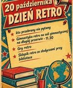 Dzień w stylu retro plakat