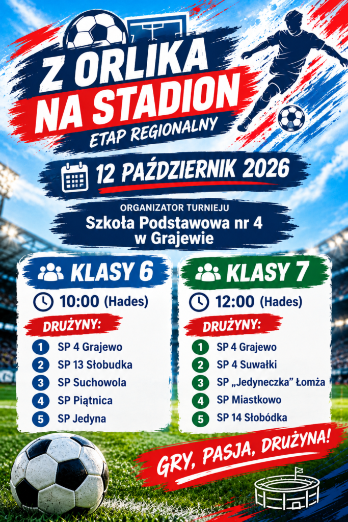 plakat z orlika na stadion